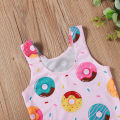 Yfashion Summer Kids Swimsuit Cartoon Crab Donut Printing Breathable Quick-drying Swimwear For 0-3 Years Old Girls Cotton. 