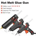 glue gun HB-HM60 Mini Hot Melt Glue Gun 20W-150W DIY Home Repair Tools Electric Heat Hot Melt Glue Gun With 10pcs 7mm/11mm Glue Stick. 