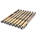 8PCS Sakura Pigma Micron Fine Line Pen Art Supplies 005 01 02 03 04 05 08 BRUSH. 