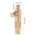 Brass Car Tire Inflator Valve Stem Connector with Deflate Function Tire Converter Car Air Compressor Pump Connector. 