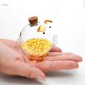 Transparent Piggy Bank Saving Box Home Ornament Banknote Case Storage Bottle for. 