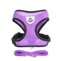 Pet Supplies Chihuahua Pug Bulldog Mesh Fabric Puppy Vest Pet Harness Dog Leash Collar. 