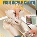 Microfiber Fish Scale Wipe Cloth For Glass Anti-grease Wiping Rag Super Absorbent Home Washing Dish Kitchen Cleaning Towel. 
