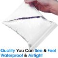 100pcs/pack Resealable Zip Lock Bags Self Seal Clear Plastic Ziplock Poly Bag Food Storage Package. 