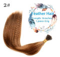 Colorful Hair Extension Wire Hair Extensions Fake Coloring Feather Fake Hair Colored Strands Sparkling Shiny Hair Pieces For Woman (40CM height X 5 pieces set). 