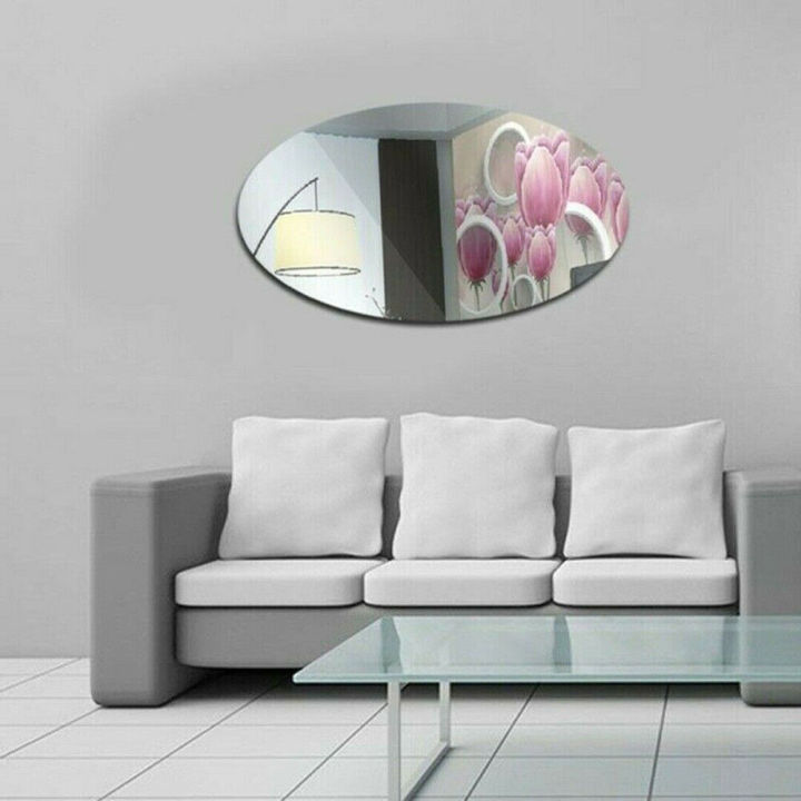 Wall%20Stickers%20Room%20Stick%20Bathroom%20Self%20Decor%20Adhesive%20On%20Tile%20Wall%20Mirror%20-%20Image%204