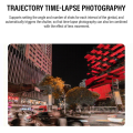 M7 Time-Lapse Photography Electric Gimbal for Panoramic Rotation 360-Degree Wireless Shutter Remote Included. 