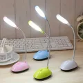 LED Desk Lamp with Eye-Care Technology - Flexible Gooseneck, Portable and Foldable Mini Reading Light for Office, Bedroom - Battery-Powered (Batteries Not Included), LED Light Source, Multi-Color, Household Use, Adjustable LED Desk Lamp with 4 Color Modes. 