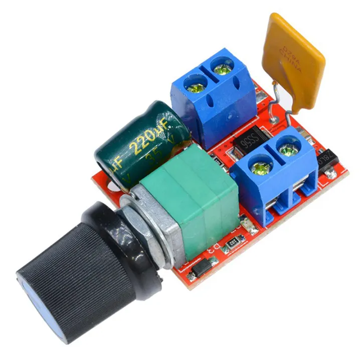 Mini DC 3 6 12 24 35V 5A 90W PWM DC Motor Speed Controller Module Speed ...