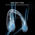 EsoGoal Hanging Neck Fan LED Digital Display Portable Cooler Fan Bladeless Fan Personal Wearable Neckband 3 Speeds Adjustment Twin-Turbo Leafless 360° Neckband Fan USB Rechargeable Fan Mini Neck Fan. 