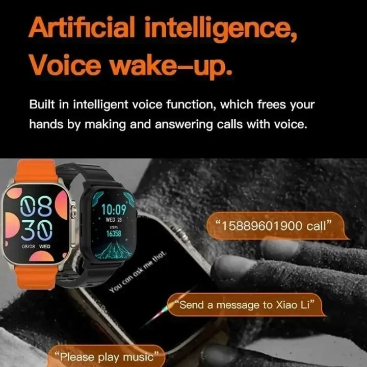 7%20Watch%20Straps%20New%20S100%20Ultra%20Smart%20Watch%202.2HD%20Ips%20Circular%20Screen%20ECG%20Monitoring%20Reloj%20inteligente%20with%20Protective%20Case%20-%20Image%203