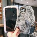 GTWIN Plush Warm Case For iPhone 12 11 Pro Max XS Max XR X Cute Long Rabbit Ears Furry Fluffy Fur Cover For iPhone 6 6S 7 8 Plus. 