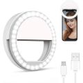 Selfie Portable Rechargeable LED Ring Flash Light Camera Photography For iPhone Android Phone. 