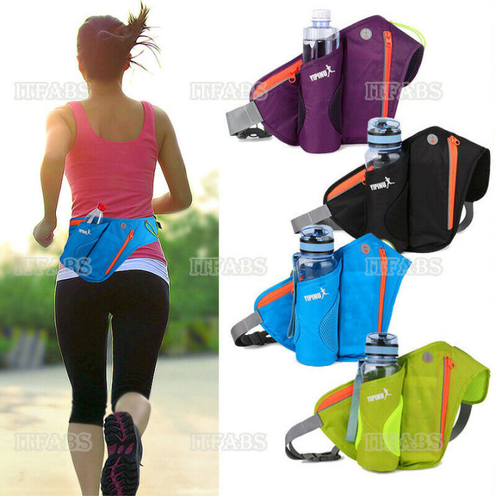 New%204%20Colors%20Women%20Men%20Running%20Belt%20Bags%20Jogging%20Cycling%20Waist%20Pack%20Sports%20Runner%20Bag%20Water%20Bottle%20Holder%20Deep%20Blue%20-%20Image%203