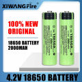 Newest 18650 High Quality 4.2V 2000mAh Battery Rechargeable Power High-capacity Lithium Battery with LED Flashlight. 