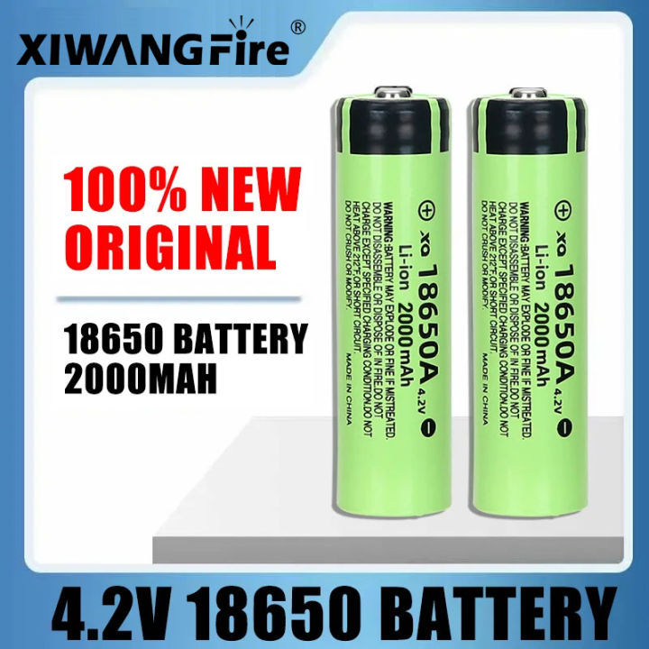 Newest%2018650%20High%20Quality%204.2V%202000mAh%20Battery%20Rechargeable%20Power%20High-capacity%20Lithium%20Battery%20with%20LED%20Flashlight%20-%20Image%202
