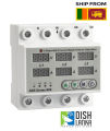 Three Phase Adjustable Over and Under Voltage Protector 3 Phase Automatic Recovery Protective Device Reset 63A 380V. 