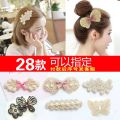 (3 One Pack ) Korean Style Pearl Lace Bow Bang Sticker Hook and Loop Fasteners Hair Fringe Grip Stabilizer Pad Cropped hair fastener Velcro. 