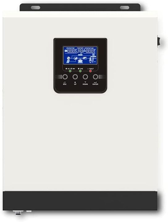 POWLAND 4000W Solar Hybrid Inverter 24V To 120V - Built-in 140A MPPT Controller For Homes & RVs