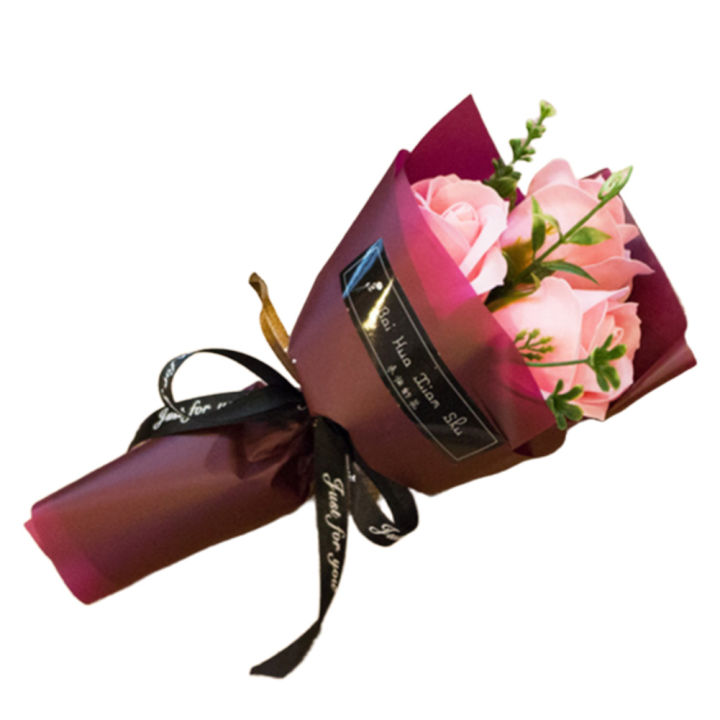 3%20Heads%20Artificial%20Rose%20Bouquet%20Hand%20Holding%20Soap%20Flower%20-%20Image%203