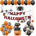 Halloween Scarlet Banner Paper Pull Citi Ghost Festival Theme Party Decoration Supplies Knife String. 