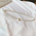 Large Pearl Waist Chain Women's Elastic Belt with Diamond Decoration All-match QUANYIN. 