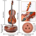 Violin Music Box, Rotating Musical Base, Classical Music Box Instrument, Gift for Boys Girls Birthday Christmas. 