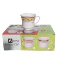 Ceramic Tea Cup Set 6Pcs. 