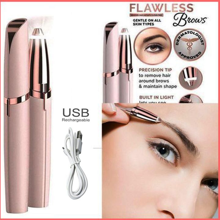 Flawless Rechargeable & Battery Brows Facial and Eyebrow Hair Remover