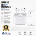 Airpods Pro / Airpods Pro 2nd generation Premium Quality Airpods Pro Wireless Charging Case Model A2083 A2084 A2190 Wireless Earbuds Wireless Earbuds White / Black. 