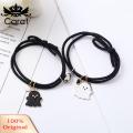 Carat Love Heart Magnet Suction Bracelet Ghost Pendant Couple Bracelet Halloween Jewelry Gift for Men Women. 