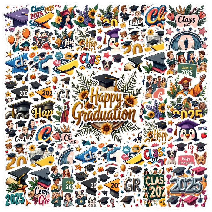 Waterproof%20Class%20of%202025%20Stickers%20Multicolor%20Diploma%20Stickers%20realistic%20style%20for%20decorating%20luggage%20student%20gifts%20celebratory%20events%20-%20Image%202