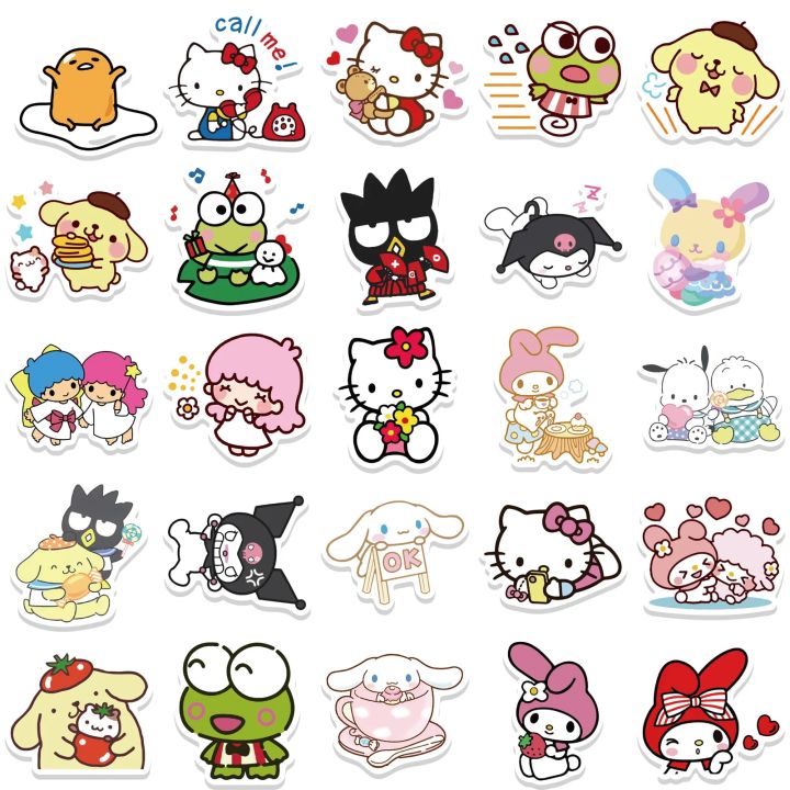 50pcs%20Sanrio%20Stickers%20Cute%20Cinnamoroll%20Kuromi%20My%20Melody%20Sticker%20For%20Laptop%20Girls%20Sanrio%20My%20Melody%20Anime%20Stickers%20Kids%20Toys%20-%20Image%204