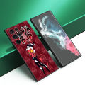 Anime H-Helluva Boss Phone Case For Samsung Galaxy S23 S21 S20 FE S24 S22 Ultra S10E S10 S9 S8 Plus Black Silicone Cover. 