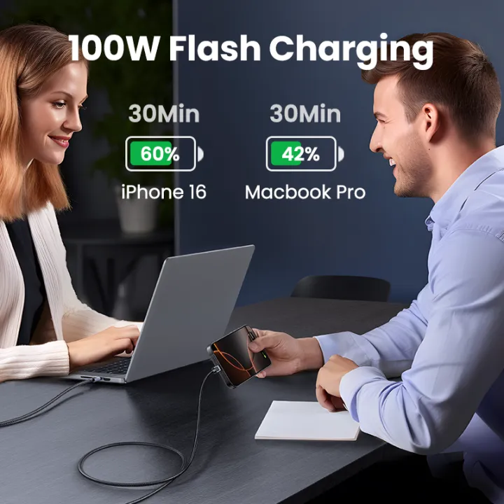 UGREEN%2060W%20100W%20240W%20USB-C%20Cable%20Type%20C%20to%20C%20Fast%20Charging%20Cable%20USB2.0%20Aluminum%20Braided%20Cable%20for%20iPhone%2015%20Series%20SAMSUNG%20S24%20S23%20Ultra%20iPad%20Pro%20Macbook%20MacBook%20Air%202020%20Matebook%20iPad%20Pro%20infinix%203m%202m%201m%200.5m%20-%20Image%204