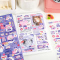 Jungle Rule Series Self-adhesive Stickers, Cartoon Cute Hand Tent Collage Materials, Decorative Stickers. 