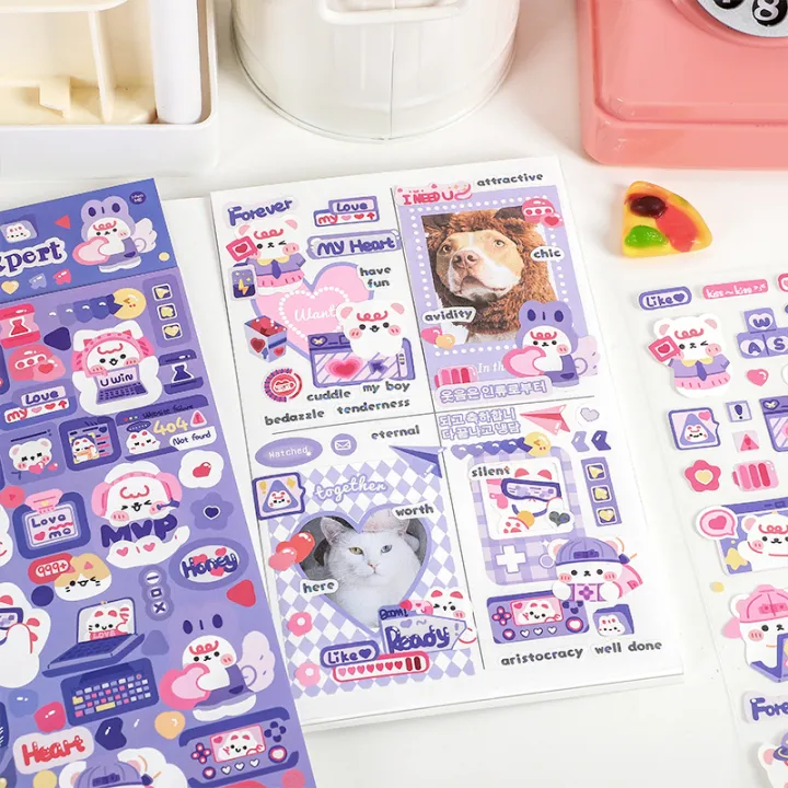 Jungle%20Rule%20Series%20Self-adhesive%20Stickers,%20Cartoon%20Cute%20Hand%20Tent%20Collage%20Materials,%20Decorative%20Stickers%20-%20Image%202