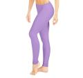 SASA Women Pure Cotton High Waist 4-Way Stretch Modern Fashion Legging 1 Pack Purple Color. 