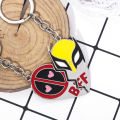 Movie Deadpool and Wolverine Best Bubs Keychain Set Split Heart Matching Pendant Key Chain for Women Men Cosplay Jewelry Gift. 
