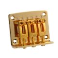 2X Cigar Box Guitar Parts: 3-String Gold Top Loading Hard-Tail Adjustable Bridge Gold Color. 