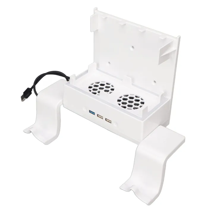 Cooling Fan Stand Professional Efficient 3 Levels Adjustable 7 Color LED Wall Mount Cooling Bracket for Xbox Series S hot