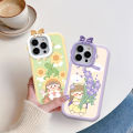 Super Girls Case For Vivo Y20 3D Cute Cartoon Girl Rabbit Flower Little Monster Mobile Phone Casing Soft Silicone Cases Soft Luxury Cover Liquid Coque. 