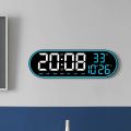 wall clock 15 Inch Large Digital Wall Clock Colorful Frame LED Clock Snooze Electronic Dual Alarms Clock with Temp Date Time Week Display. 