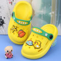 Baby Sandals Boys and Girls1To4Children's Closed-Toe Slippers Non-Slip Soft Bottom Wet Proof Cute Cartoon Hole Shoes. 