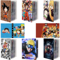 【New and Improved】 240pcs Card Album Book Naruto Dragon Ball Goku Vegeta ONE PIECE Luffy Zoro Map Letter Holder Binder Card Notebook Collection.