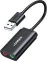 UGREEN 30724 USB Audio Adapter External Stereo Sound Card with 3.5mm Headphone Adapter. 