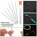 6Pcs Beading Needles Pins Open Curved Needle for Beads Bracelet DIY Jewelry Making Tools Handmade Beaded Threading Pins. 