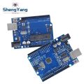 UNO R3 Development Board ATmega328P CH340 CH340G For Arduino UNO R3 With Straight Pin Header with Cable. 