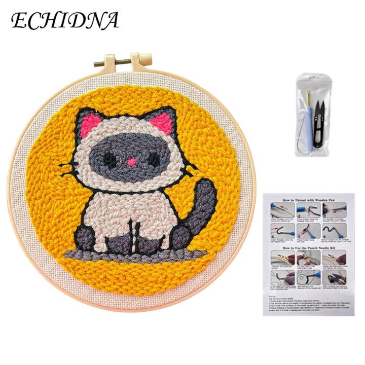 Adults Punch Needle Kit Diy Punch Needle Coaster Kit for Adults ...