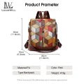 LouisWill Women Backpack Bohemia Backpacks Travel Shoulder Bag Fashionable Ladies Backpack Casual Simple Student Bags Laptop Backpacks Lightweight Anti-theft Backpacks. 